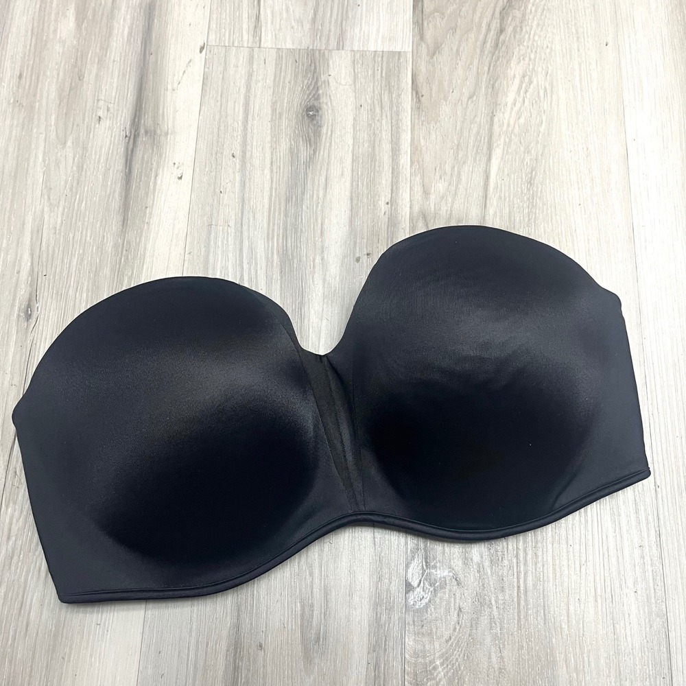 Soma Bra Women's 38D Black Stunning Starlet Strapless Underwire Padded